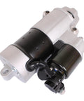 Outboard Starter Motor for Yamaha 115HP To 300HP Boats, aluminum body with black finish, visible 9-Tooth PMGR design