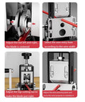 Instructions for Heavy Duty Wire Stripping Machine for Copper Wire 0.04 to 1 Inch, drill-powered and hand crank use.