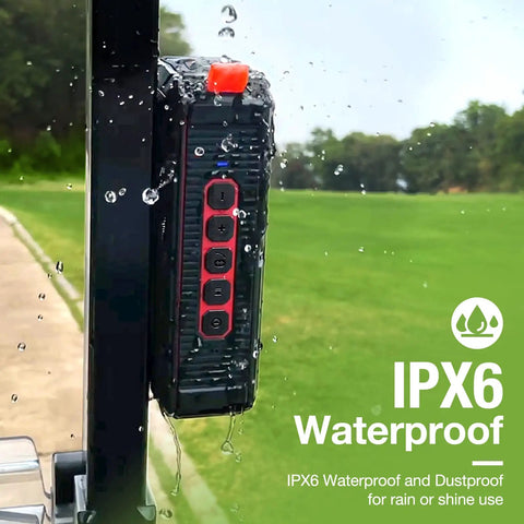 Magnetic Bluetooth Golf Speaker For Easy Golf Cart Mounting Wireless Waterproof IPX6 And Shockproof in rain