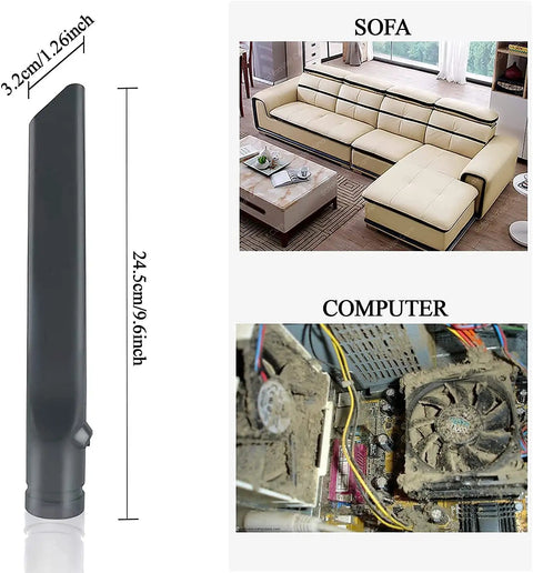 Must Have All In One Vacuum Attachment Kit With Flexible Crevice Tool for cleaning sofas and computer areas