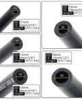Different sizes of Fuel Line Hose Kit Five Foot Set With Twenty Five Clamps Includes Five Sizes Three Eighths Inch Five Sixteenths Inch One Quarter Inch One Half Inch Three Sixteenths Inch ID Durable Reinforced NBR Rubber Push Lock High Pressure 300 PSI For Small Engines visible.