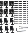 Heavy Duty Adjustable Furniture Levelers, 12 Pack Rock Solid Stabilizer Legs, tools and screws for installation.