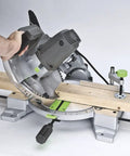 Beefy 15 Amp 10 Inch Compound Miter Saw With Laser Guide And Nine Positive Miter Stops For Fast Precise Bevel And Miter Cuts Perfect