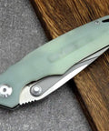Closed Fast Opening Ball Bearing Folding Knife With Pocket Clip D2 Steel Blade G10 Handle For Everyday Carry Tactical Outdoor Knife