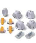 Adhesive Magnetic Cabinet Locks Set With Four Locks And One Key Easy Installation No Tools Needed For Most Cabinets Strong 3M Adhesive Kid Safe Home Security