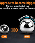 Two Pack Stainless Steel Espresso Cooling Balls For Coffee Chilling Reusable Espresso Cooler Balls comparison with new larger design