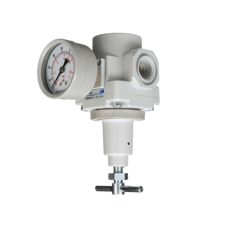 SAR400T-N04BG 1/2 Inch NPT Compressed Air Regulator With T Handle, Gauge And Bracket, Relieving Knob Control, 0-150 PSI