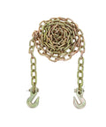 One Quarter Inch By Twelve Feet Grade 70 Binder Chain For Tie Down And Flatbed Cargo With Clevis Grab Hooks G70 Tow Chain Heavy Duty