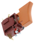 Heavy Duty Replacement Switch Compatible With 9227C Power Tool Built Different Orange And Brown Toggle Component Plug And Play Badass Durability Straight Up Reliable Shop Gear Fix. Close-up view of durable orange and brown toggle switch with connection terminals.