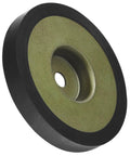 Swap-In Reverse Disc For Horse Tiller 3 3/4 Inch Replacement Part With Rubber And Metal Build, Compatible With Troy-Bilt Tillers DP Models Since 1989, Replaces GW-1919 and 756-04171, Durable Tiller Accessory, angled view