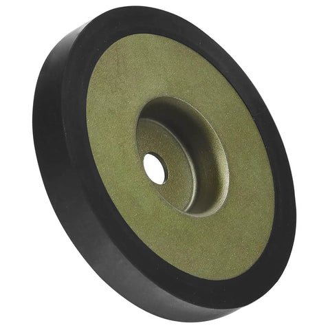 Swap-In Reverse Disc For Horse Tiller 3 3/4 Inch Replacement Part With Rubber And Metal Build, Compatible With Troy-Bilt Tillers DP Models Since 1989, Replaces GW-1919 and 756-04171, Durable Tiller Accessory, angled view