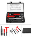 Beefy Heavy Duty Stainless Thread Repair Kit 11Pcs With Twisted Drill Tap Wrench And Threaded Insert Tool M16x2 For High Voltage Switchgear And Auto Parts Pro Grade Durable Rust Resistant open case with inserts and tools