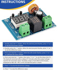 12V To 36V DC Voltage Protection Module Pack Of 2 with digital display and components for low voltage protection