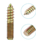 Top Shelf 5/16-18 X 1-1/2 Inch Hanger Bolts 12 Pack Galvanized Carbon Steel double headed screw close up view