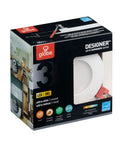 Box of Ultra Slim LED Integrated Recessed Lighting Kit Four Pack 6 Watts Energy Star IC And Wet Rated Dimmer Compatible White Finish