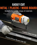 Sheet Metal Nibbler Power Cutter 550W Pro Electric Tool 2200 RPM cutting metal with 360 Degree Rotating Head