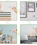 Five Pack Touch Up Paint Pens For Walls Fillable And Refillable Reusable Wall Repair Tools for precise DIY home improvement