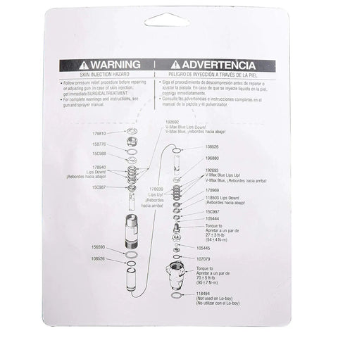 Graco 695 795 3900 Airless Pump Repair Kit Aftermarket instructions and parts diagram for UltraMax II Series rebuild