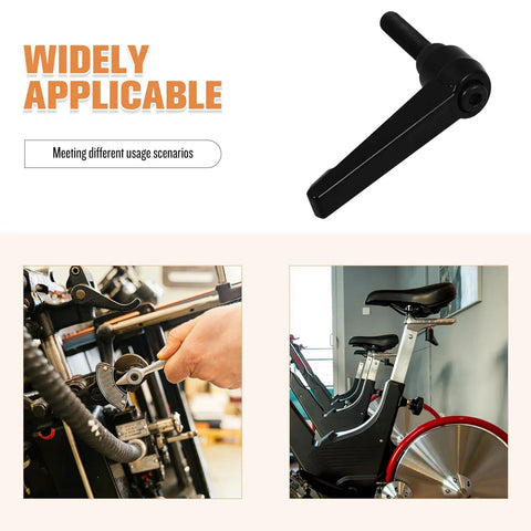Zero Hassle Adjustable Clamping Lever Handles Built Tough With Durable Aluminum Alloy Threaded Hand Grip For Industrial Machinery Tooling Maintenance Quick Turn Ratchet Crank, shown in use on machinery and equipment.