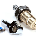 Dope Ceramic Cartridge With Bonnet And Lever Handle For Cold Left Hand Faucet Water Supply Built To Last Brass Construction LTC Cerama Cartridge Blue Index Lever Made In USA