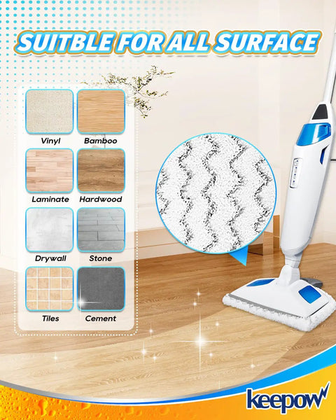 Six Pack Steam Mop Pads For Bissell PowerFresh 1940 1544 1440 Series Replacement Microfiber Rags on hardwood floor