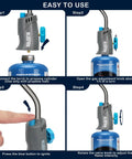 Step-by-step guide to using Trigger Start Gas Welding Torch Head For Propane And MAP PRO Fuel with 1.5 inch extension and piezo ignition.