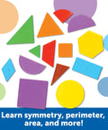 Translucent Geometric Shapes For Light Table Play Hands On Math Manipulatives For Kindergarten And Early Learners Pattern Blocks