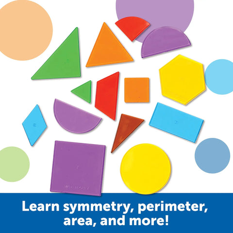 Translucent Geometric Shapes For Light Table Play Hands On Math Manipulatives For Kindergarten And Early Learners Pattern Blocks