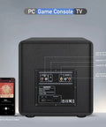 Back panel of 2.1 Computer Speaker System with Subwoofer, 100W RMS Deep Bass, Bluetooth 5.3 showing inputs and connections
