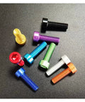 10 Pieces Aluminum DIN912 Cap Head Machine Screws Set In Orange With Hex Socket Drive M2 M2.5 M3 M4 M5 M6 Lightweight 6063 Alloy