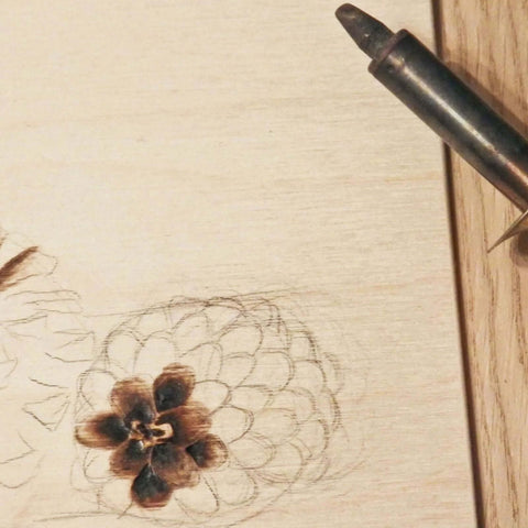 Basswood sheet for arts and crafts, 16 x 12 x 1/8 in, unfinished light wood with pencil flower sketch.