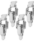 Heavy Duty Iron Spring Release Toggle Clamp Latch Set 4pcs for cabinets, made of durable iron, designed for secure closures.