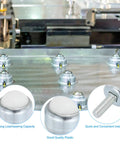 Pack Of Four 1 Inch Nylon Roller Ball Transfer Bearings With Durable Carbon Steel Caster Wheels For Smooth Conveyor Transport And Lightweight Furniture Mobility Easy Installation shown mounted on a metal surface.