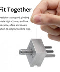 Mini Precision Vise For Hobby And Model Making, Stainless Steel Bench Clamp Hand Tool Built To Last, The Real Workhorse For Precise, Clean Detail Work In Your Shop. Stainless steel mini vise held by hand
