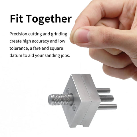 Mini Precision Vise For Hobby And Model Making, Stainless Steel Bench Clamp Hand Tool Built To Last, The Real Workhorse For Precise, Clean Detail Work In Your Shop. Stainless steel mini vise held by hand