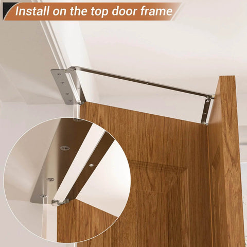 180 Degree Bifold Barn Door Hardware Kit Hidden For Right Open Folding Closet Doors Doorframe Mount Inconspicuous Sliding Bracket