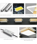 Diagram of Black 4 Light Vanity LED Bathroom Light Fixture For Modern Homes with materials and components details.