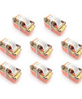 8 Pack E Track Ratchet Straps 2 Inch By 15 Foot Heavy Duty Cargo Tie Downs Orange 4400 Pound Breaking Load 2200 Pound Working Load