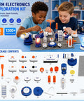 Hands On Circuit Kit For Kids 6 Plus With 66 Pieces And 1200 Plus Projects Electric Circuit Board Science Toy Electronics Exploration Set, kids at work