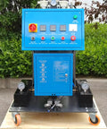 Straight Up Pro Grade Polyurea Coating Sprayer And Residential Polyurethane Paint Gun with blue control panel for precise paint application.
