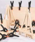 12 Pack 3.5 Inch Heavy Duty Spring Clamps For Crafts And Backdrop Clips securing wooden boards, nylon with fiberglass