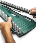 Hands adjusting 16 Slot Reversible Wrench Rack Set For SAE And Metric Tools Up To 1 Inch, 2 Pack, reinforced composite.