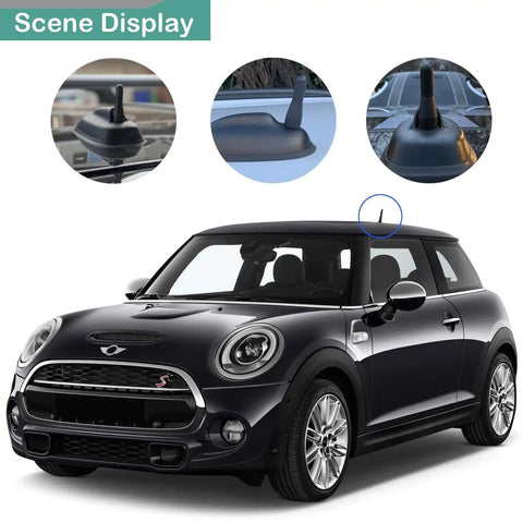 2.5 Inch Stubby Car Antenna Mast For Mini Cooper Countryman BMW Z3 Z4 128i VW Polo Golf AM FM Radio Replacement on car roof