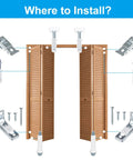 Diagram showing Must Have Bifold Door Repair Kit For Seven Eighths To One Inch Sliding Tracks with brackets and screws positioning.