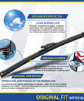 Mercedes-Benz Wiper Blades Set Of 3 Replacement 28 Inch 21 Inch And 12 Inch For ML Class W164 X164 GL Class R Class features