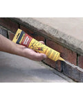 Mortar Repair Sealant For Tuckpointing And Sealing Joints, Sanded Acrylic Formula 5.5 oz used on brick mortar joint