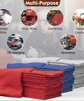 Stack of 500 Pack 14x14 Shop Towels For Auto Mechanics 100 Percent Cotton Lint Free Commercial Grade Red Rags in various uses