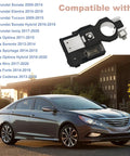 180 Amp Battery Fusible Fuse B With Positive Terminal For Hyundai Sonata Elantra Tucson Ioniq And Kia Optima Sorento Sportage Niro Forte Cadenza, displayed with compatible Hyundai car models in background.