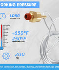 One Quarter Inch Air Tank Drain Valve Plug With Sixty Inch Cable For Air Compressors And Semi Trucks, Easy Pull Cable Style
