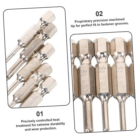 Top Rated 1 Set Triangle Screwdriver Bit Kit With Magnetic Precision Heads For Electric And Pneumatic Tools Perfect For AC Units, Computers, Dirt Bikes, And Chainsaws To Nail Any Tight Job Smoothly, steel triangle bits